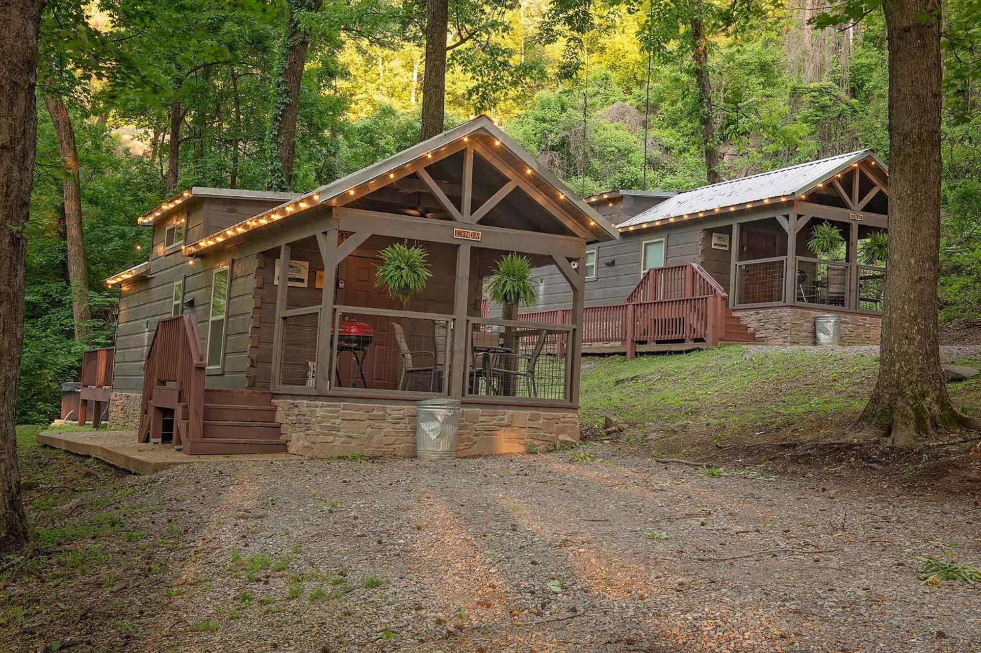 Tiny Cabin Village Private Hot Tub Lynda Cabin Chattanooga Ngoại thất bức ảnh